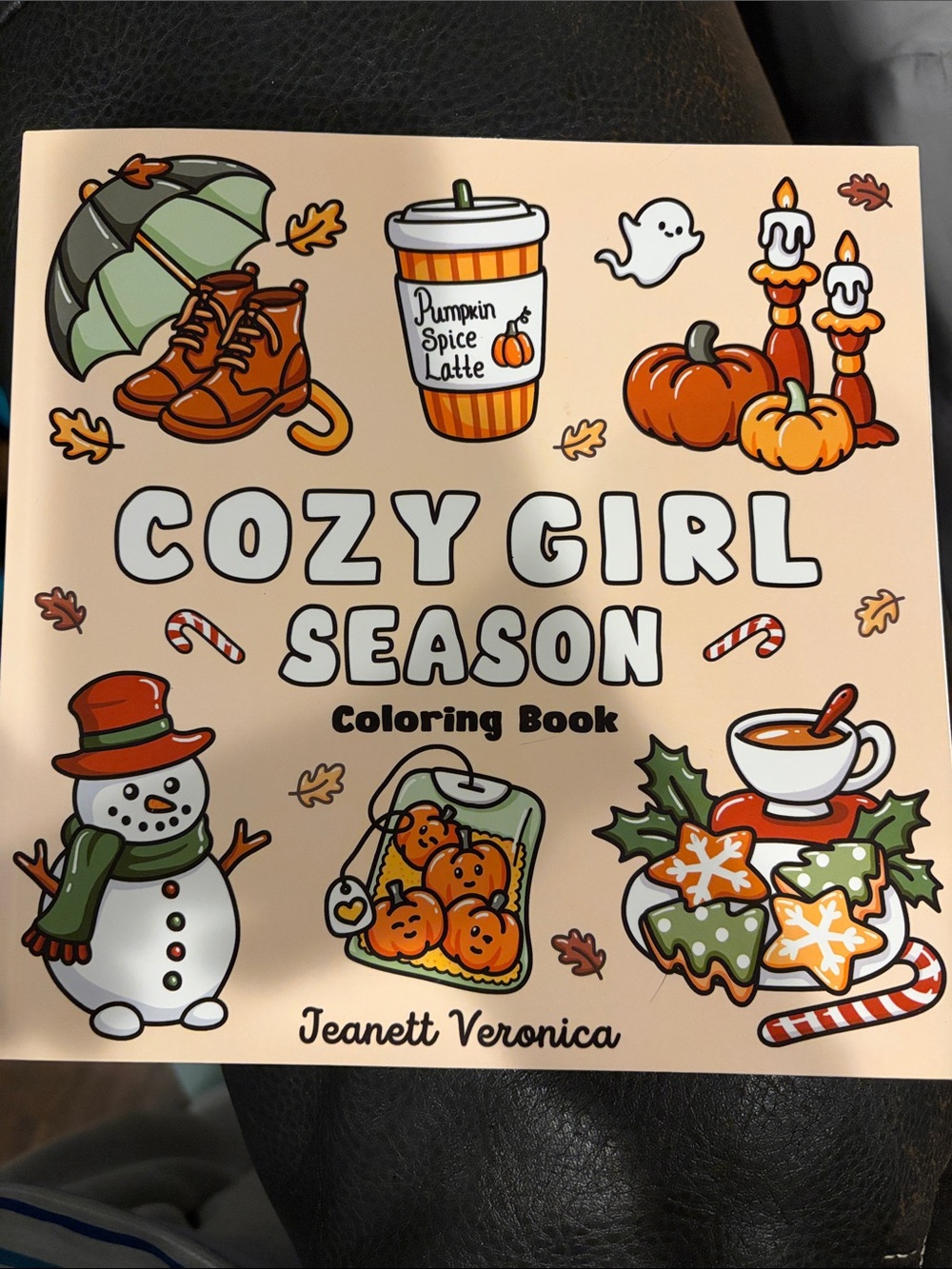 & Other Stories Cozy Girl Season Coloring Book - Orange, Green, White, Brown